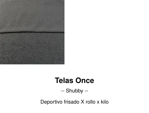 Deportivo frisado X rollo x kilo