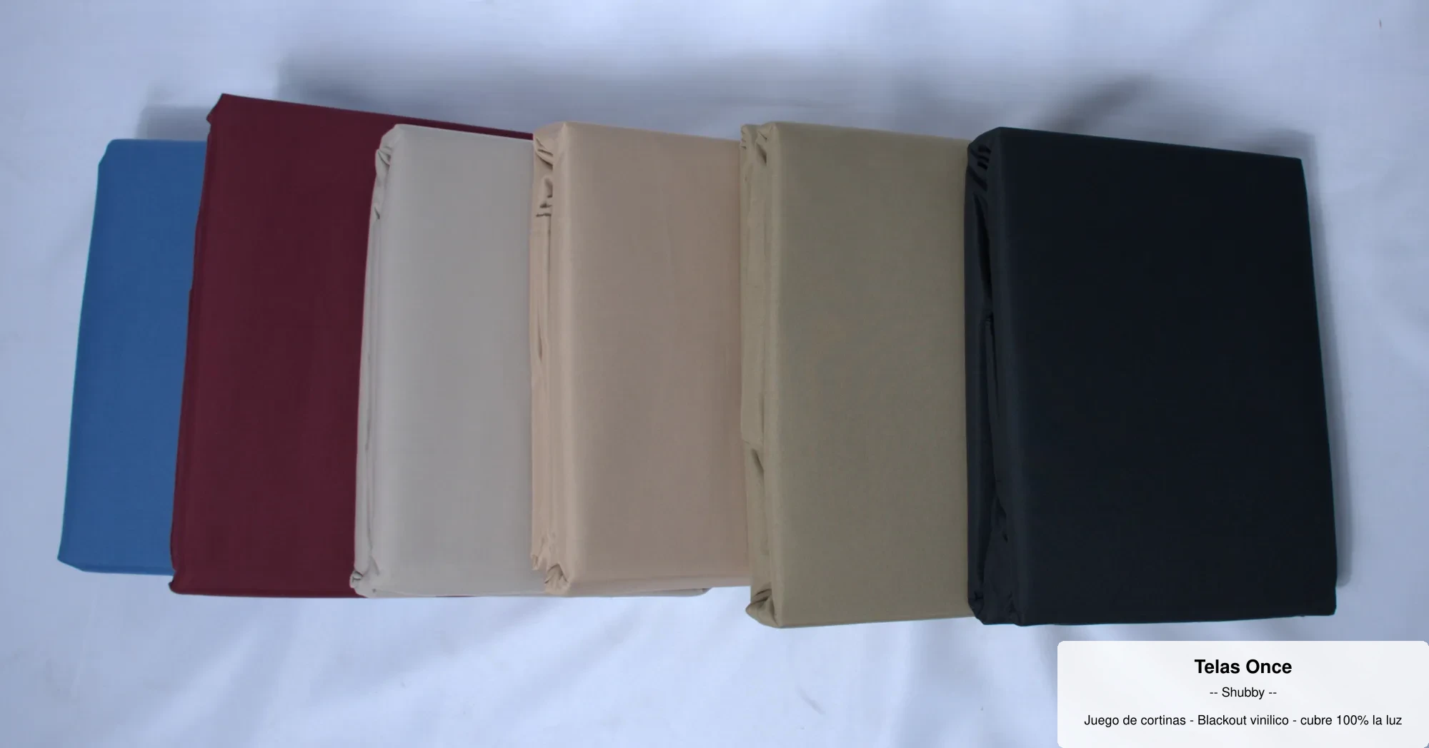 Juego de cortinas - Blackout vinilico - cubre 100% la luz