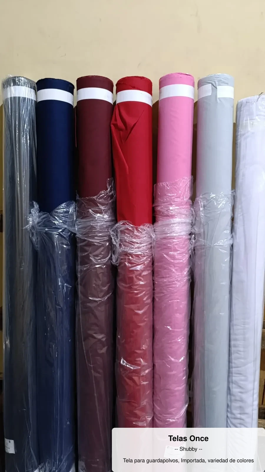 Tela para guardapolvos, Importada, variedad de colores 